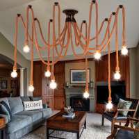 Retro rope pendant light vintage pendant light Industrial vintage chandelier