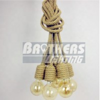 New hemp rope pendant light vintage industrial rope pendant lighting rope lamp pendant