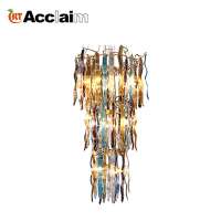 Customized Modern Hand Blown Art Big Glass blown Chandelier