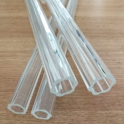 Custom made hollow glass rod frosted glass tube