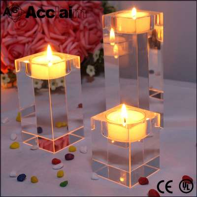 factory price cheap glass wedding candle holder