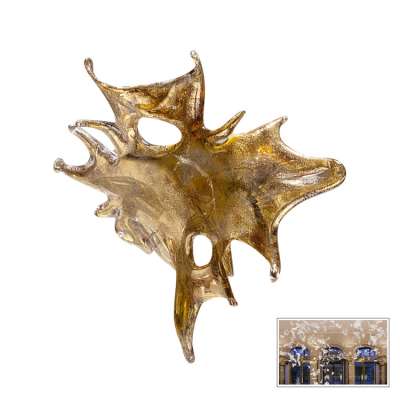 Glass ceiling lamp, maple leaf ceiling lamp engineering customizationt