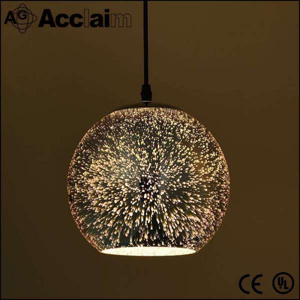 European style hot new fixture lighting home and hotel vintage 3d glass pendant light lampshade