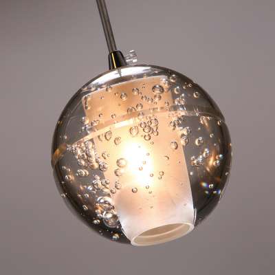 hotel modern led crystal ball pendant light