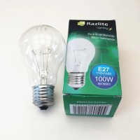 Professional 127v glass shell tungsten CLEAR bulb for normal lighting