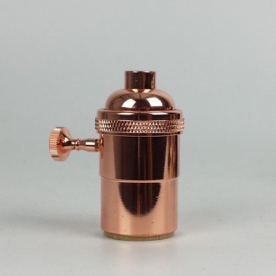 rose gold brass light socket copper lamp holder